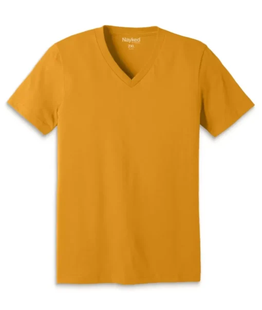 Men'S Classic Cotton Big Short Sleeve V-Neck T-Shirt