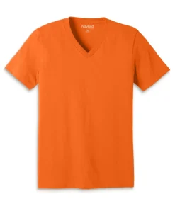Men'S Classic Cotton Big Short Sleeve V-Neck T-Shirt