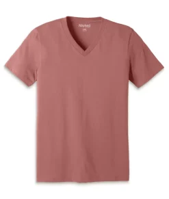 Men'S Classic Cotton Big Short Sleeve V-Neck T-Shirt