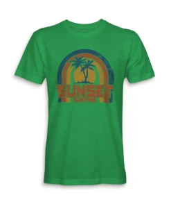 Men'S Ridiculously Soft 100% Cotton Graphic Tee | Sunset Surfing