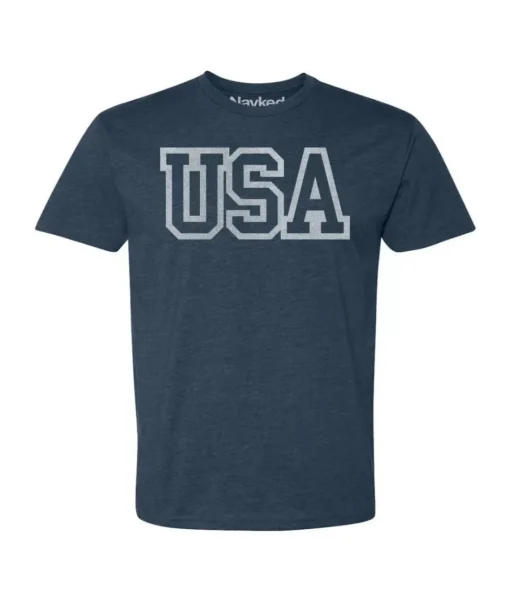 Men'S Ridiculously Soft Big Graphic T-Shirt | Usa Text