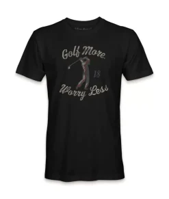 Men'S Ridiculously Soft Big Graphic T-Shirt | Golf More, Worry Less