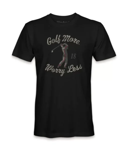 Men'S Ridiculously Soft Big Graphic T-Shirt | Golf More, Worry Less