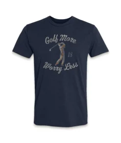 Men'S Ridiculously Soft Big Graphic T-Shirt | Golf More, Worry Less