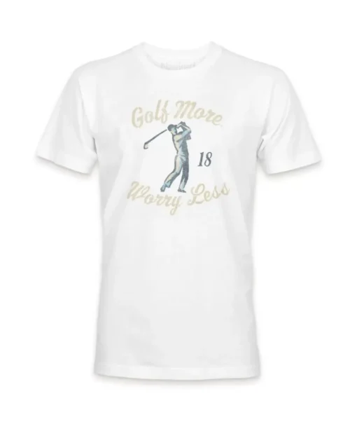 Men'S Ridiculously Soft Big Graphic T-Shirt | Golf More, Worry Less