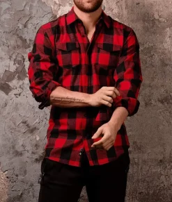 Men'S Ridiculously Soft Button Down Plaid Flannel Shirt