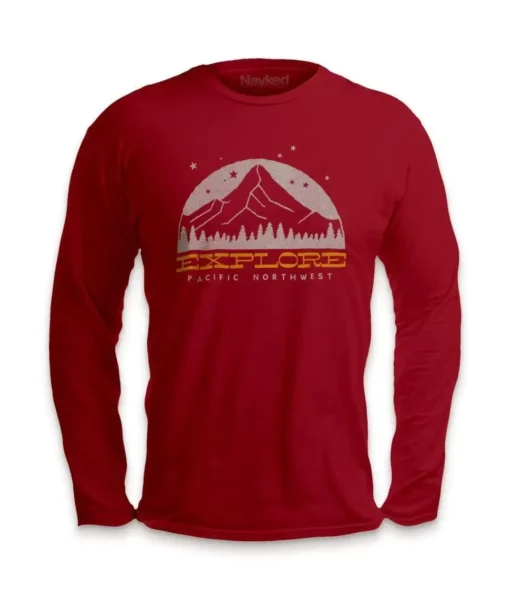 Men'S Ridiculously Soft Cotton Long Sleeve Graphic Tee | Explore