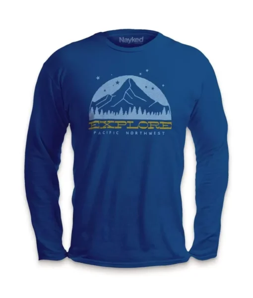 Men'S Ridiculously Soft Cotton Long Sleeve Graphic Tee | Explore