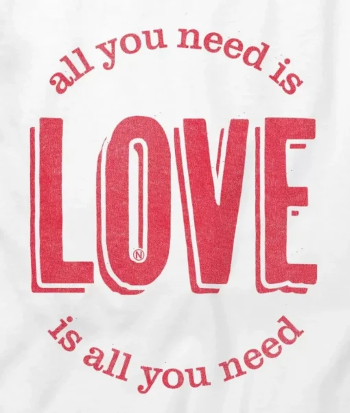 Men'S Ridiculously Soft Cotton Long Sleeve Graphic Tee | All You Need Is Love