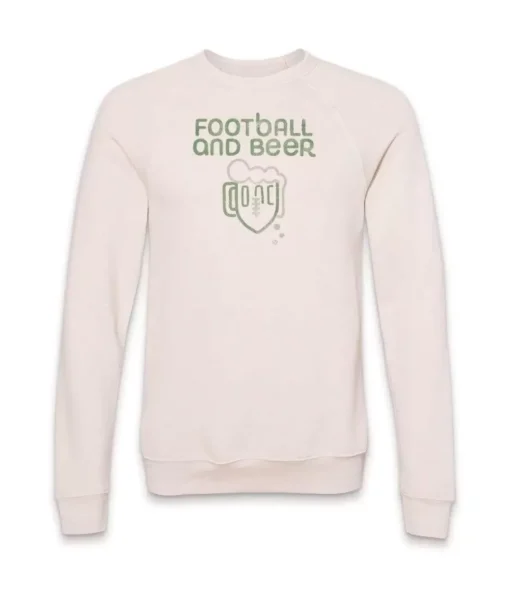 Men'S Ridiculously Soft Fleece Graphic Pullover Sweatshirt | Football And Beer