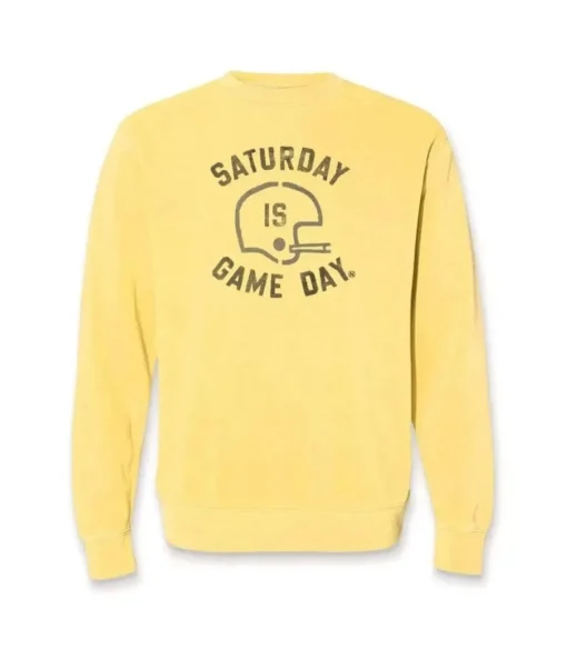 Men'S Ridiculously Soft Heavyweight Fleece Graphic Pullover Sweatshirt | Saturday Is Game Day