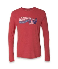 Men'S Ridiculously Soft Lightweight Long Sleeve Graphic Crew Shirt | Honor And Remember