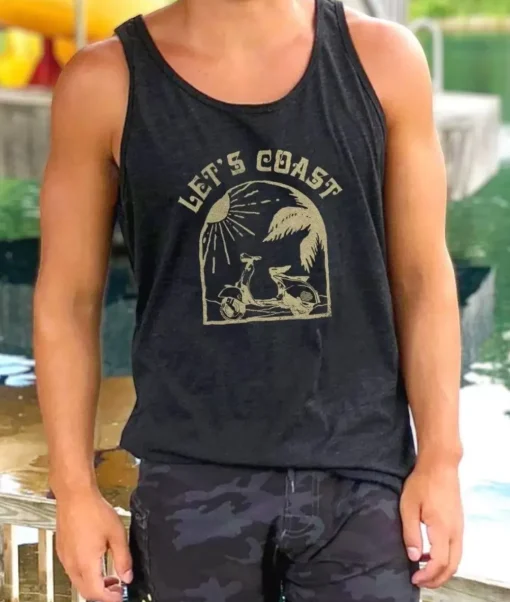 Men'S Ridiculously Soft Lightweight Graphic Tank | Let'S Coast