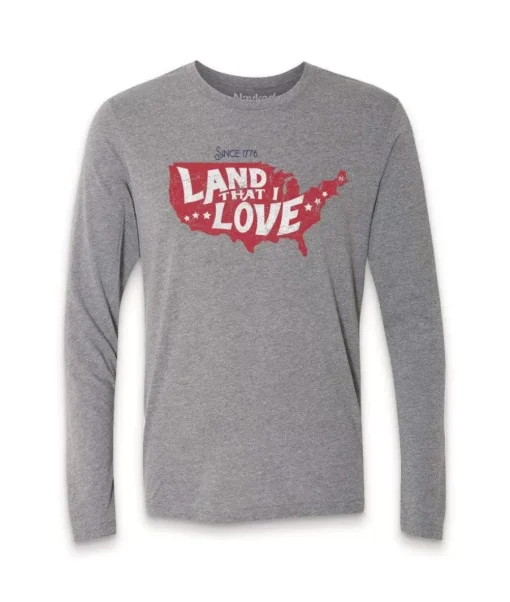 Men'S Ridiculously Soft Lightweight Long Sleeve Graphic Tee | Land That I Love