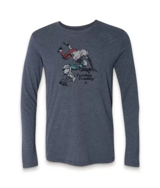 Men'S Ridiculously Soft Lightweight Long Sleeve Graphic Tee | Sunday Funday