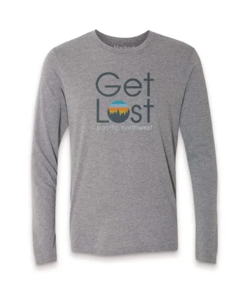 Men'S Ridiculously Soft Lightweight Long Sleeve Graphic Tee | Get Lost