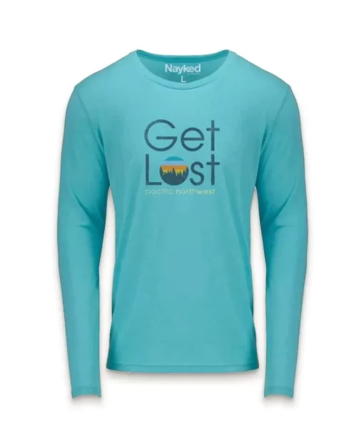 Men'S Ridiculously Soft Lightweight Long Sleeve Graphic Tee | Get Lost