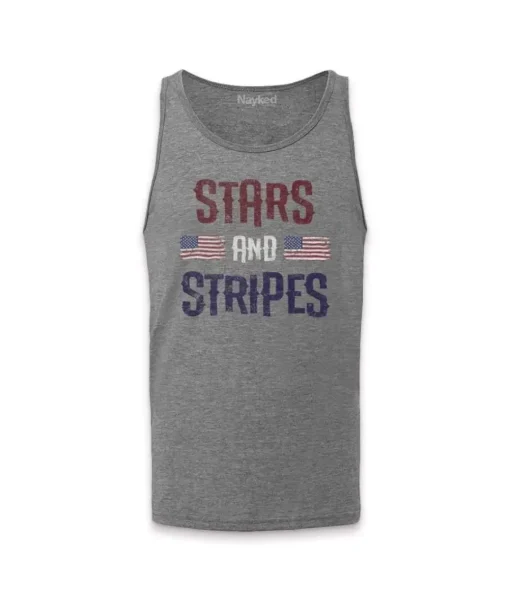 Men'S Ridiculously Soft Lightweight Graphic Tank | Stars & Stripes