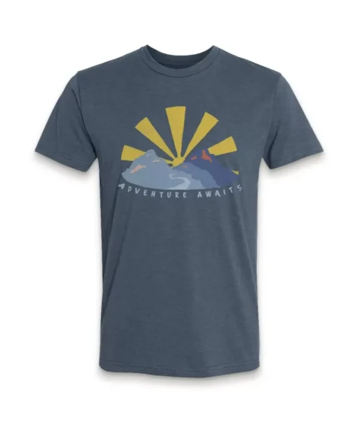 Men'S Ridiculously Soft Midweight Graphic Tee | Adventure Awaits