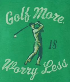 Men'S Ridiculously Soft Midweight Graphic T-Shirt | Golf More, Worry Less