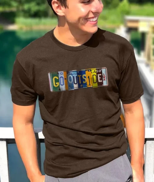 Men'S Ridiculously Soft Midweight Graphic Tee | Go Outside