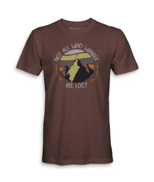 Men'S Ridiculously Soft Midweight Graphic Tee | Not All Who Wander Are Lost