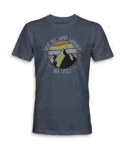 Men'S Ridiculously Soft Midweight Graphic Tee | Not All Who Wander Are Lost