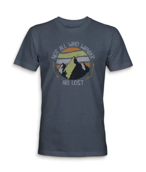 Men'S Ridiculously Soft Midweight Graphic Tee | Not All Who Wander Are Lost