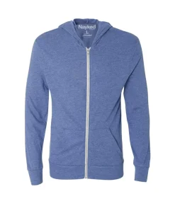 Men'S Ridiculously Soft Vintage Recycled Full-Zip Hooded T-Shirt