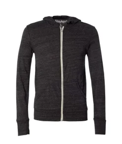 Men'S Ridiculously Soft Vintage Recycled Full-Zip Hooded T-Shirt