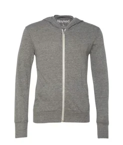 Men'S Ridiculously Soft Vintage Recycled Full-Zip Hooded T-Shirt