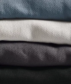Men'S Soft Recycled Washed Lightweight Terry Hooded Pullover