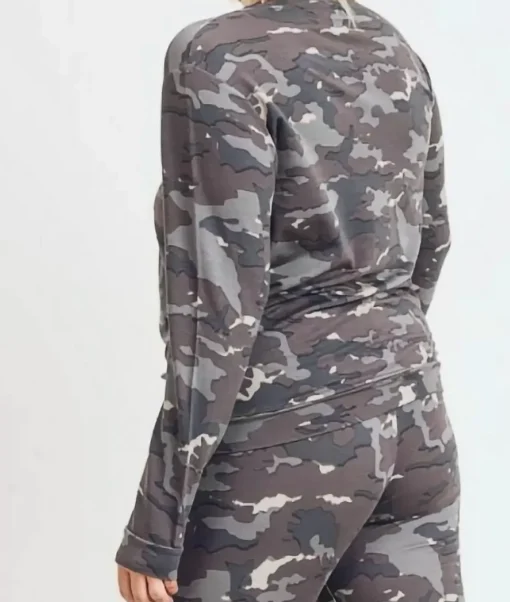 Real Women'S Plus Earth Print Pullover/Discontinued