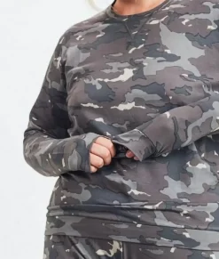Real Women'S Plus Earth Print Pullover/Discontinued