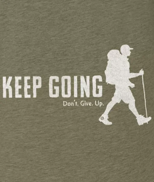 Ridiculously Soft Crew Neck Graphic T-Shirt | Keep Going With Hiker