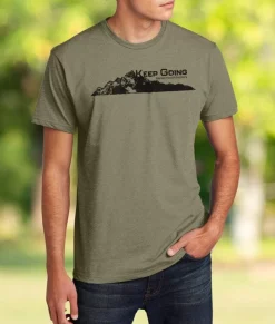 Ridiculously Soft Crew Neck Graphic T-Shirt | Keep Going Mountain View