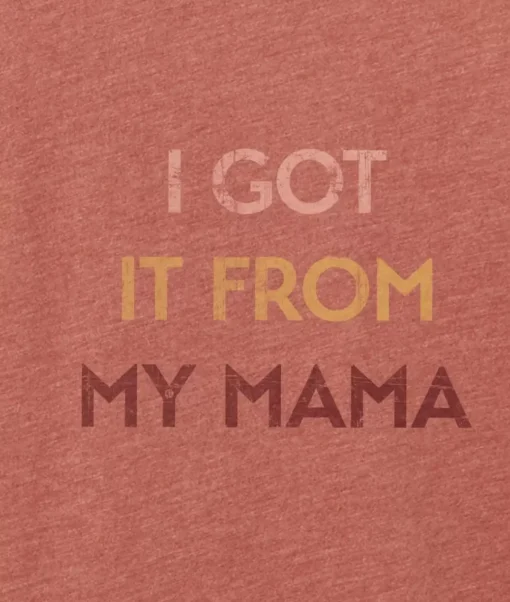 Ridiculously Soft Heather Sueded Graphic Tee | I Got It From My Mama