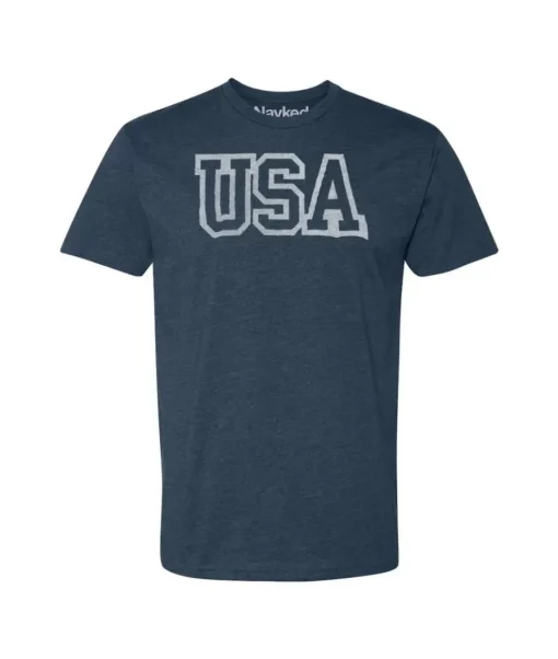 Ridiculously Soft Men'S Usa Text Shirt