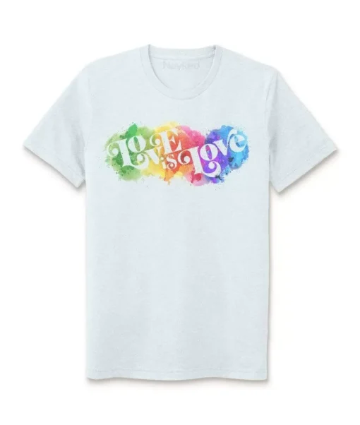 Unisex Ridiculously Soft Lightweight Sueded Graphic T-Shirt | Love Is Love