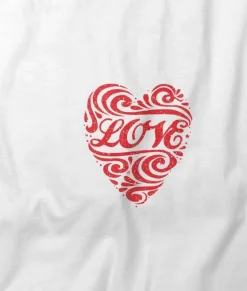 Women'S Ridiculously Soft Deep V Graphic Tee | Love Script