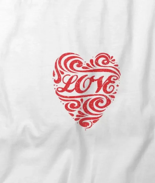 Women'S Ridiculously Soft Deep V Graphic Tee | Love Script