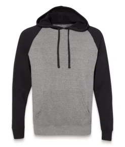 Women'S Ridiculously Soft Boyfriend Raglan Colorblocked Hooded Sweatshirt