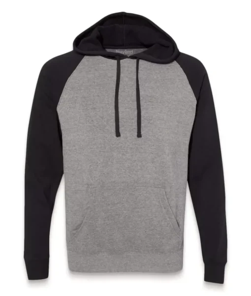 Women'S Ridiculously Soft Boyfriend Raglan Colorblocked Hooded Sweatshirt