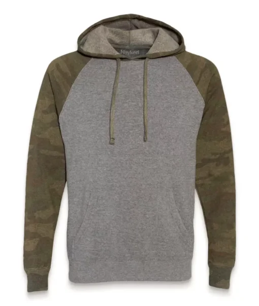 Women'S Ridiculously Soft Boyfriend Raglan Colorblocked Hooded Sweatshirt
