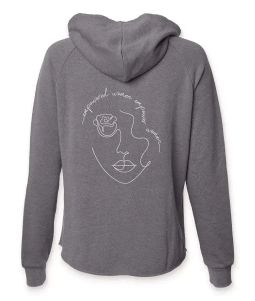 Women'S Ridiculously Soft Washed Full-Zip Graphic Hoodie | Empowered Women