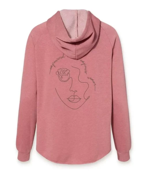Women'S Ridiculously Soft Washed Full-Zip Graphic Hoodie | Empowered Women