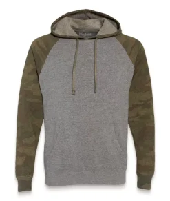 Women'S Ridiculously Soft Boyfriend Raglan Colorblocked Hooded Sweatshirt