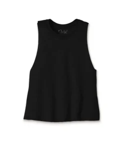 Women'S Ridiculously Soft Cropped Racerback Muscle Tank