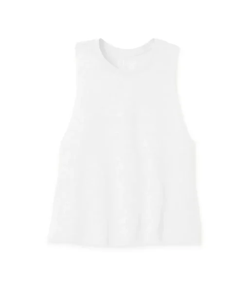Women'S Ridiculously Soft Cropped Racerback Muscle Tank