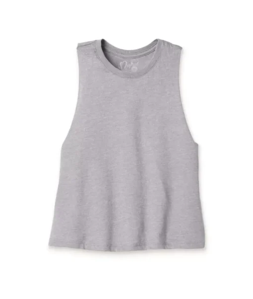 Women'S Ridiculously Soft Cropped Racerback Muscle Tank